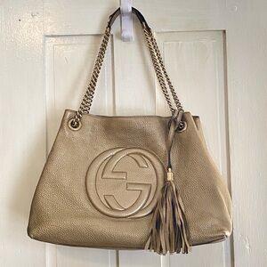 Gucci Soho Metallic Tote Bag
